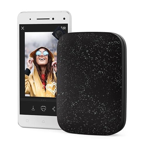 HP Sprocket Portable 2x3 Instant Photo Printer (Black Noir) Print Pictures on Zink Sticky-Backed Paper from Your iOS & Android Device. thumbnail 5