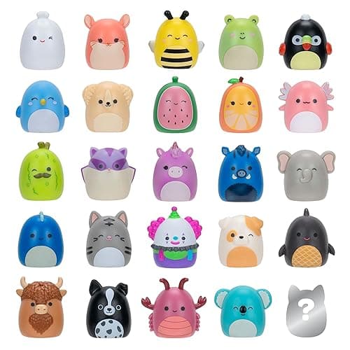 Squish-a-longs 25 Pack - Series 1 - (25) 1” Mini-Squish with 5 Accessories, Ring, and Collector’s Guide - Collect, Trade, & Play - Small thumbnail 4