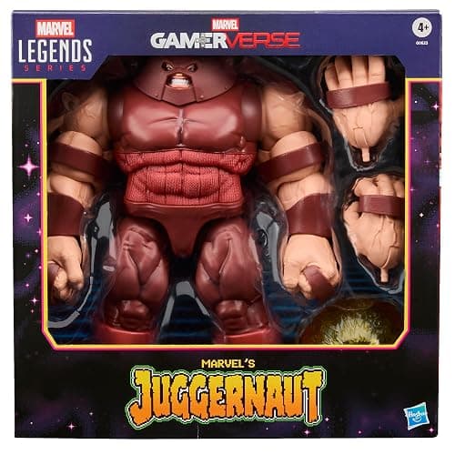 Marvel Legends Series Gamerverse Marvel's Juggernaut Action Figure Collectible, Brown | Retro Video-Game Look, 8.9 in, 3 Accessories, Power Fx, 20 Plus Pts, Window-Box thumbnail 3