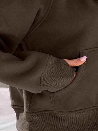 AUTOMET Womens Zip Up Hoodies Fleece Jackets Oversized Sweatshirts Fall Fashion Outfits 2025 Sweaters Winter Clothes thumbnail 5
