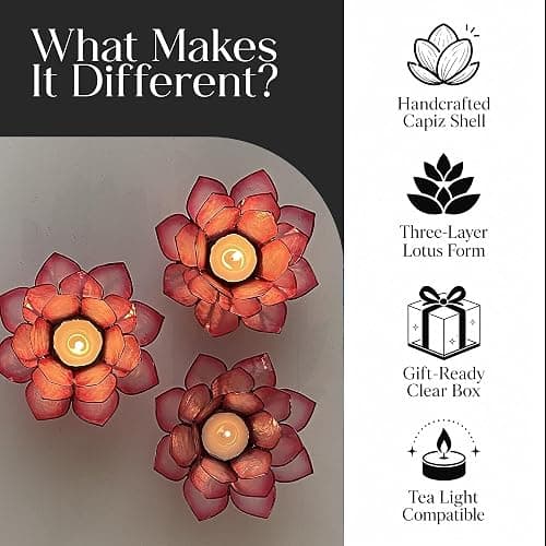 lotus tea light holder thumbnail 4