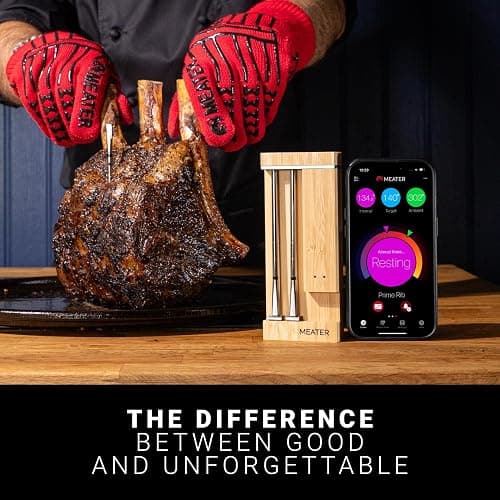 MEATER Pro Duo: Wireless Smart Meat Thermometer | 1000°F High Heat Resistance | Long Range | Dual Probes | Six Sensors | BBQ, Oven, Grill, Smoker, Air Fryer, Deep Fryer | iOS & Android App thumbnail 8