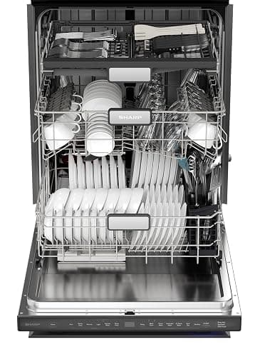 Sharp SDW6736MS 24-inch Stainless Steel Dishwasher, Third Rack, Library Quiet 47 dB, Power Wash Sprayer thumbnail 10