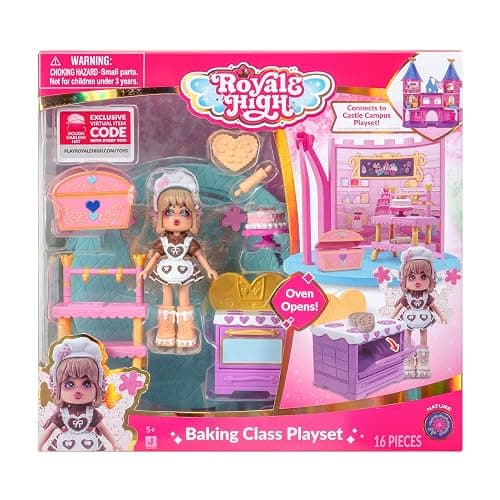 Royale High Baking Class Playset - 1 Doll, 6 Accessories - Fits Inside Castle Playset - Virtual Item Code Included - Ages 5+ - Baking Class Playset thumbnail 3