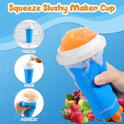 tgosomt Slushie Cup, Cool Stuff Slushy Maker Cups, Cool Funny Gadgets Things, White Elephant Gifts Stocking Stuffers Party Favors, Christms Classroom Gifts and Prizes for Boys Girls Teens Students thumbnail 4
