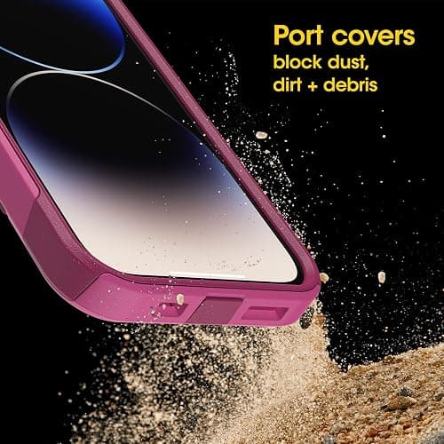 OtterBox iPhone 14 Pro (ONLY) Commuter Series Case - INTO The Fucshia (Pink), Slim & Tough, Pocket-Friendly, with Port Protection thumbnail 5