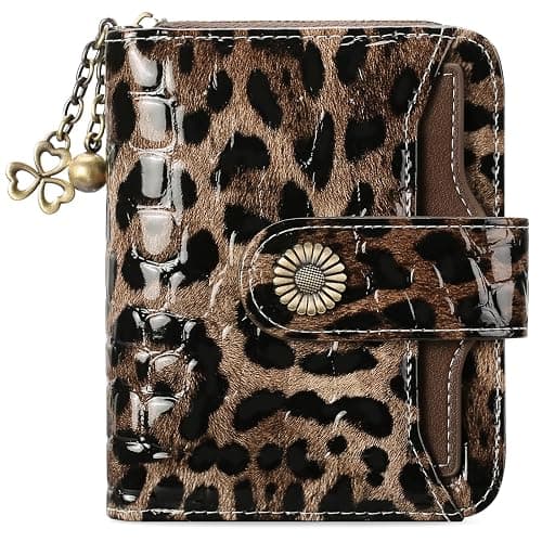 SENDEFN Geldbörse Damen Klein,Geldbeutel Frauen Leder, mit Münzfach Kleines Zipper Brieftasche Kartenhalter mit RFID Blocker thumbnail 2