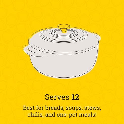 Lodge 6 Quart Enameled Cast Iron Dutch Oven with Lid – Dual Handles, Oven Safe up to 500°F, Stovetop Compatible – Marinate, Cook, Bake, Refrigerate & Serve – Oyster White thumbnail 6
