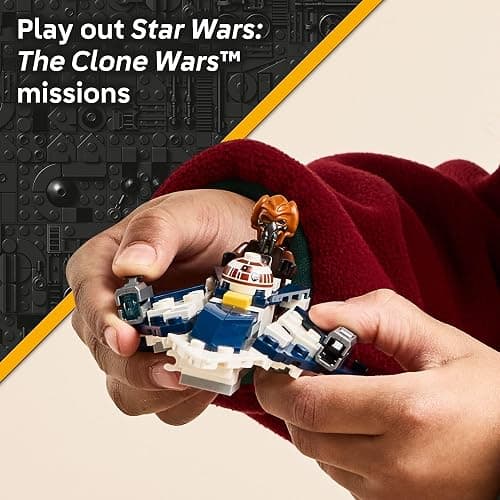 LEGO Star Wars Plo Koon’s Jedi Starfighter Microfighter Kids Toy - Building Toy for Pretend Play - Clone Wars Playset and Room Decor for Boys and Girls, Ages 6+ - Birthday Gift Idea - 75400 thumbnail 4
