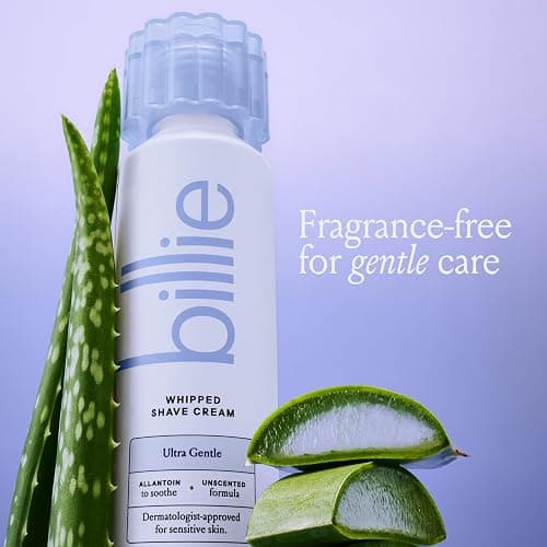 Billie Whipped Shave Cream - Ultra Gentle Protection - Fragrance-Free & Dermatologist-Approved - Designed for Sensitive Skin - 6.5 fl oz thumbnail 6