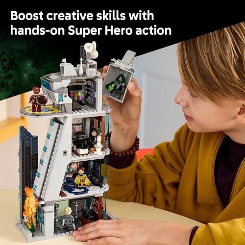 LEGO Marvel Avengers: Doomsday New Avengers Tower 76352 | Building Toy for Boys & Girls, Ages 12+, Bedroom Decor, Doomsday Merch with 6 Minifigures, 954 pieces, Gift for Marvel Fans thumbnail 4