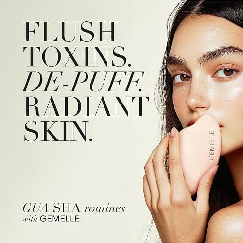 GEMELLE Lymphatic Gua Sha Face Oil | 10x Award Winner | Vitamin C,E & A | Detox, Plump, Sculpt, Hydrate | High-Altitude Rosehip | Natural Botanical for Gua Sha Facial Tools, Lymphatic Drainage - 15ml thumbnail 4