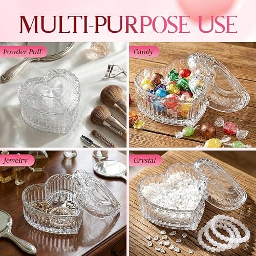 Body Powder Puff and Container Powder Container with Puff Crystal Case Soft Washable Reusable Velour Face Body Wet Dry Makeup thumbnail 4
