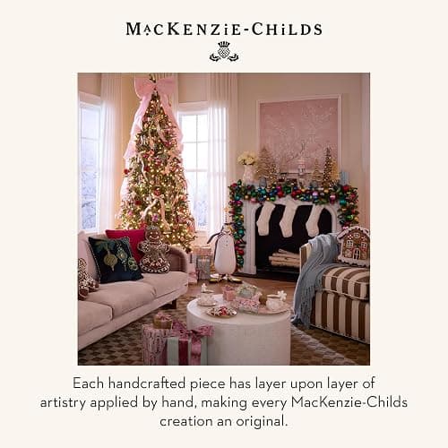 MACKENZIE-CHILDS Decorative Nutcracker Figurine, Wooden Nutcracker Christmas Home Decor, Rosy Sweets thumbnail 6