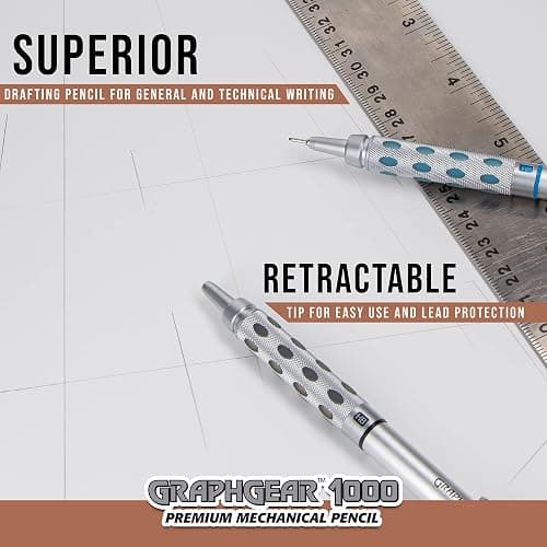 Pentel GraphGear 1000 Mechanical Pencil, (0.5mm) Point Size, Black Barrel, 1 Each (PG1015A) thumbnail 4