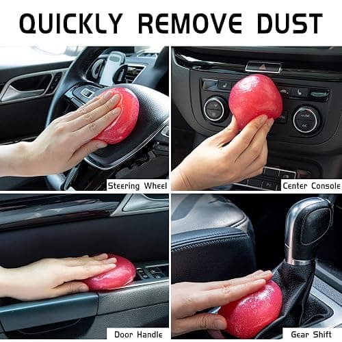 TICARVE Car Cleaning Gel Detailing Putty Car Putty Auto Detailing Tools Car Interior Cleaner Cleaning Slime Car Accessories Keyboard Cleaner Rose/NT WT: 5.6 oz (160 gr) thumbnail 3