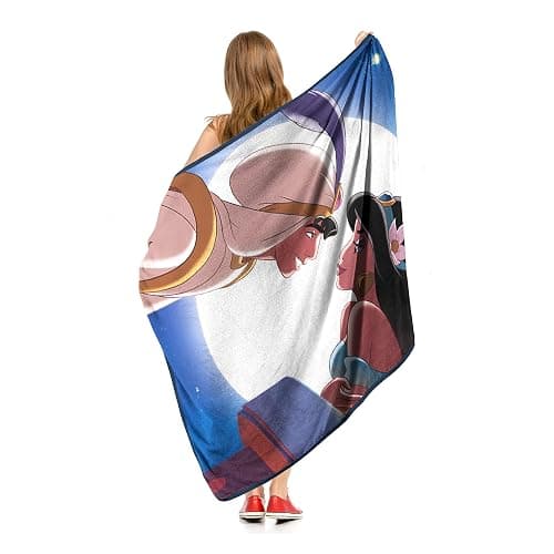 Northwest Aladdin Micro Raschel Throw Blanket, 46" x 60", Moonlight Lovers thumbnail 6