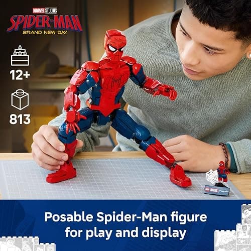 LEGO Marvel Spider-Man Hero Figure - Super Hero Building Toy for Boys & Girls, Ages 12+ - Posable Kids Bedroom, Bookshelf or Desk Decor - Gift for Birthdays - 76346 thumbnail 2