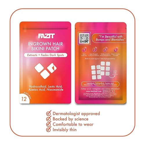 FAZIT Ingrown Hair Treatment Pads - Bikini Area and Private Intimate Hair Remover for Women thumbnail 5