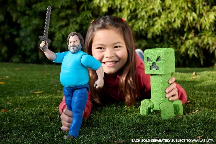 Mattel Minecraft Large-Scale Action Figure, 12-inch Posable Creeper Toy Collectible Inspired by A Minecraft Movie thumbnail 2