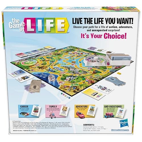 Hasbro Gaming The Game of Life Board Game, Family Games for Kids Ages 8+, Includes 31 Careers, Family Board Games for 2-4 Players, (Amazon Exclusive) thumbnail 2