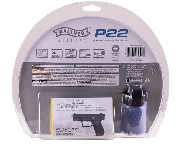 Walther P22 6mm BB Pistol Airsoft Gun thumbnail 5