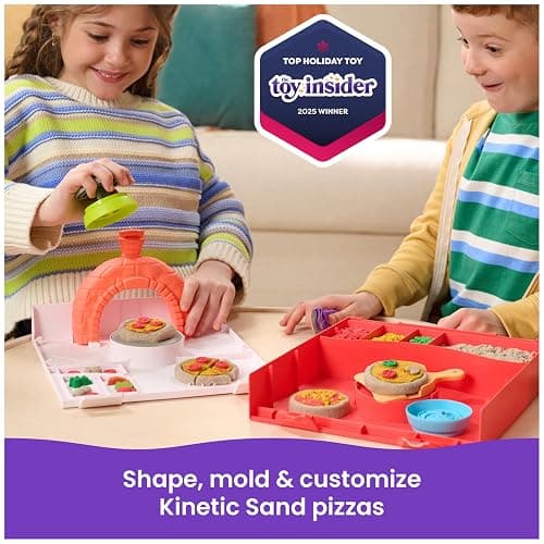 Kinetic Sand, SquishPizza Rising Pizza Oven Playset with 1lb Play Sand & 5 Tools, Play Food Arts & Crafts Kids Toys for Girls & Boys Ages 5 and up thumbnail 3