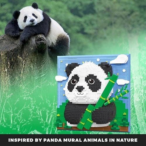 Loyratche Panda Animal 3D Wall Art Micro Mini Building Blocks Set, Unique Home Wall Decor or Table Display Ideal Birthday Toy for Adults thumbnail 5