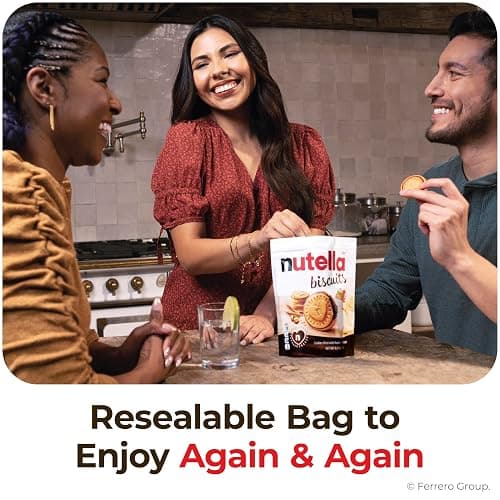 Nutella Biscuits, 20 Count Cookies, Hazelnut Spread with Cocoa, Kids Snacks, 9.7 oz thumbnail 5