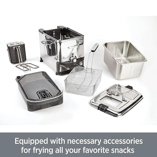 All-Clad Electric Deep Fryer with Basket and Lid, Stainless Steel Deep Fryer for Home Use, 1700W, Dishwasher Safe thumbnail 8