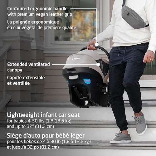 Maxi-Cosi New Generation Zelia Luxe 5-in-1 Modular Travel System, Carriage Mode, Reversible Toddler Seat, Mico Infant Car Seat (included), Enhanced All-Terrain Wheels, Use from Birth – Bassalt Black thumbnail 10
