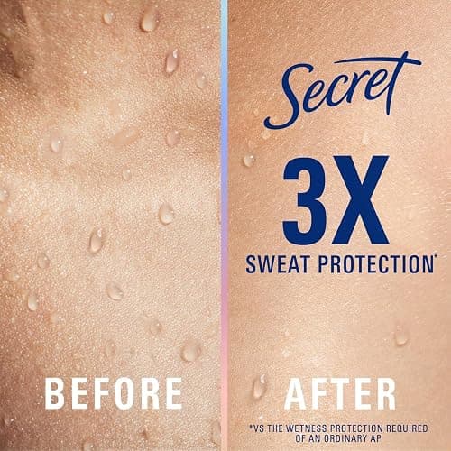 Secret Clinical Strength 100HR Sweat & Odor, Clear Gel Antiperspirant Deodorant for Women, 3X Stress Protection with Hyaluronic Acid, PH Balancing Minerals, Completely Clean Scent, 2.6 oz thumbnail 4