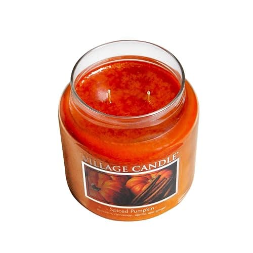Village Candle Spiced Pumpkin Large Apothecary Jar, Scented Candle, 21.25 oz. thumbnail 3
