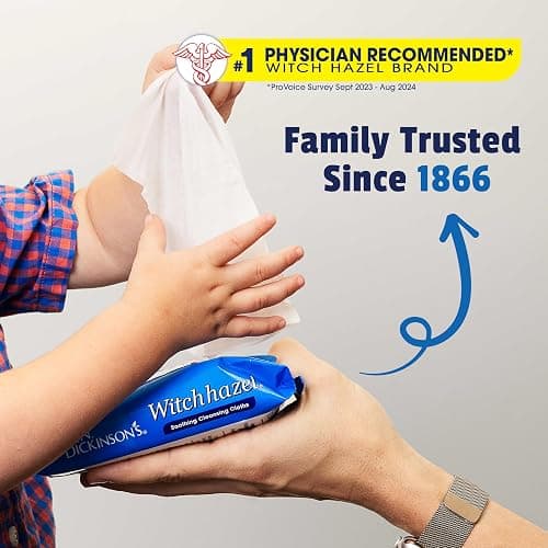T.N. Dickinson's Witch Hazel Soothing Cleansing Cloths | 25 Wipes thumbnail 5