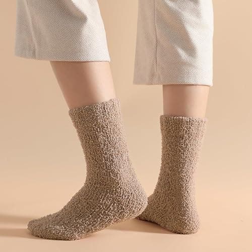 Premillow Womens Fuzzy Socks Fluffy Socks Women Winter Cozy Sock Warm Slipper Home Sleeping Sock for Women thumbnail 2