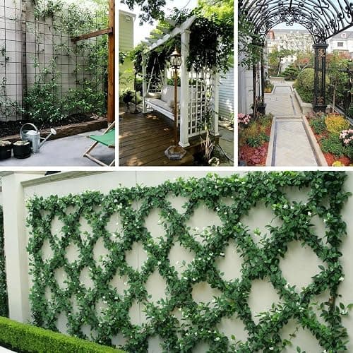 Tbestmax 473 Feet 72 Pack Artificial Ivy Leaf Plants, Green Vine Leaves, Greenery Hanging Garland, Fake Foliage Flowers for Home Kitchen Garden Office Wedding Wall Decor thumbnail 7