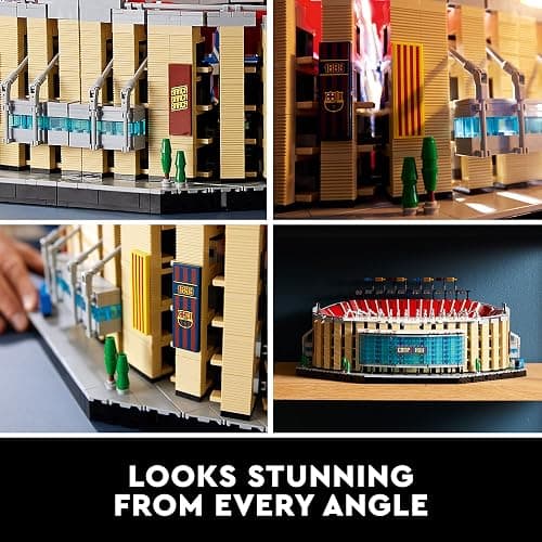 LEGO Icons Camp NOU – FC Barcelona Soccer Stadium 10284 Model Building Kit, Large Construction Set for Adults, Gift Idea thumbnail 5