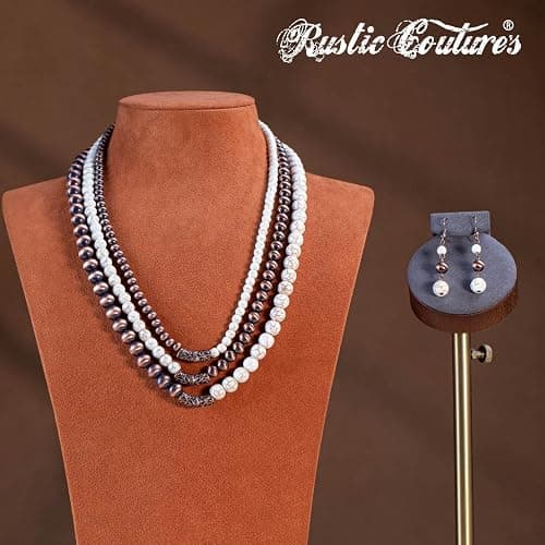 Rustic Couture's Western Jewelry Set for Women Cowgirl Vintage Western Necklace Earring thumbnail 5