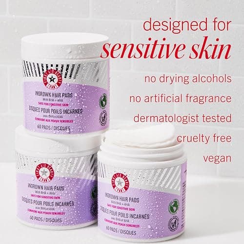 First Aid Beauty - Ingrown Hair Pads with BHA + AHA - Aftershave Treatment Pads to Help Prevent Razor Bumps for Men & Women - Exfoliate Underarms & Bikini Area - Compostable for Daily Use - 28 Pads thumbnail 10