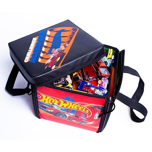 Hot Wheels Tara Toy: ZipBin Ramp It Up - Unzip to Convert Into A 21"x21" Racetrack Playmat & Car Ramp, Storage & Play, Toy Car Box, Kids Ages 3+ thumbnail 4