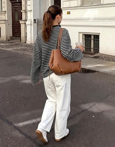 Sampeel Womens Long Sleeve Tops Oversized T Shirts 2026 Y2K Fall Fashion Clothes thumbnail 5