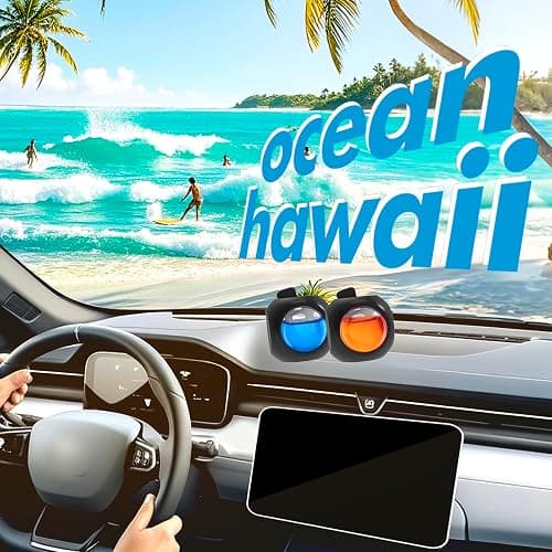 Car Air Freshener Vent Clips, 12 Pack, 6 Ocean, 6 Hawaiian, Provides Long-Lasting Scent, Up to 360 Days, Car Fresheners thumbnail 4