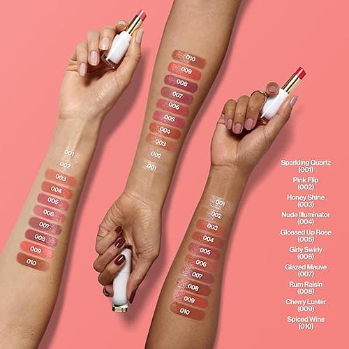 REVLON Super Lustrous Glass Shine Balm, Hydrating Tinted Lipstick, Sheer, Glossy Shiny Finish, 008 Rum Raisin, 0.11 oz - 008 Rum Raisin thumbnail 7