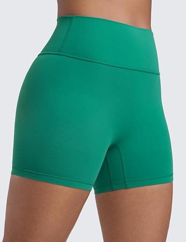 CRZ YOGA Secretsculpt Butterlift Biker Shorts 4" - No Front Seam High Waisted Womens Workout Gym Booty Scrunch Butt thumbnail 3