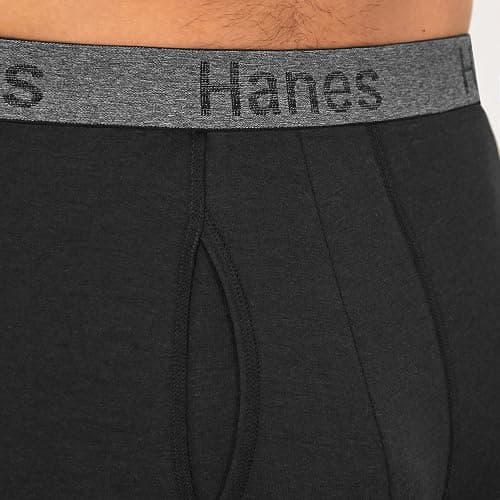 Hanes Men's Underwear Boxer Briefs or Long-Leg Boxer Briefs Pack, 3 Pack, No-Ride-Up, Stretch-Cotton Men Clothing thumbnail 5