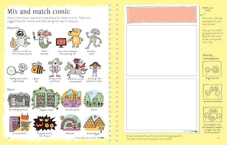 Write and Draw Your Own Comics: An Interactive Activity Book with Step-by-Step Drawing Instructions (Write Your Own) thumbnail 2