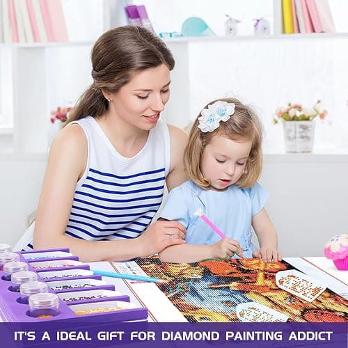 Diamond Painting Accessories Tray Organizer for Diamond Art Kits for Adults, Diamond Art Accessories Tools Kits, Diamond Art Storage Tray for Glitter Rhinestones, Diamond Bead Organizer Tray thumbnail 2