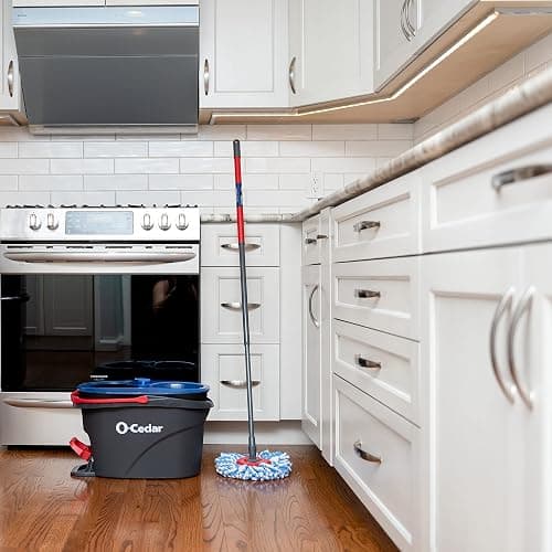 O-Cedar RinseClean Spin Mop & Bucket System + 1 Extra Mop Head | Clean with Clean Water | Removes 99% of Bacteria thumbnail 16