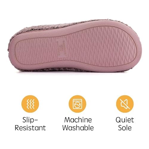 RockDove Women's Plush Retreat Sherpa Fleece Clog Slipper thumbnail 5