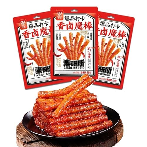 9-Pack 3-Flavor Latiao Spicy Snack Set — Braised & Garlic & Original Flavor thumbnail 2